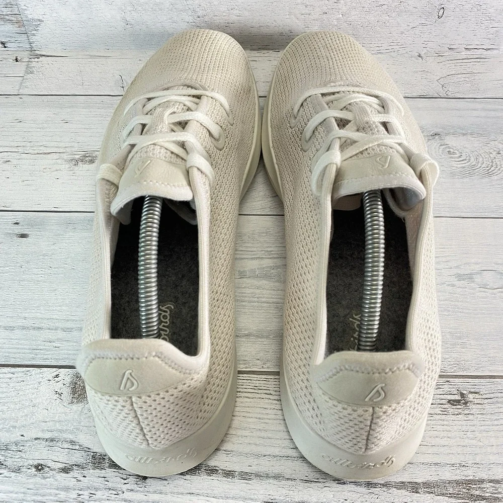 Allbirds Tree Runner Sneakers Mens 12 Beige Wheat Mesh Walking Athletic Casual